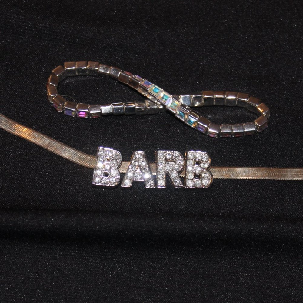 2 Bracelets,Tennis Bracelet, and Barb Bracelet